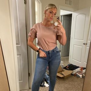 Banana republic pink fill top
